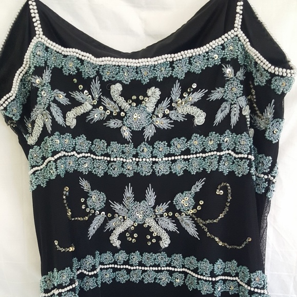 Marina beaded dress.  Sz 6 - Picture 7 of 7